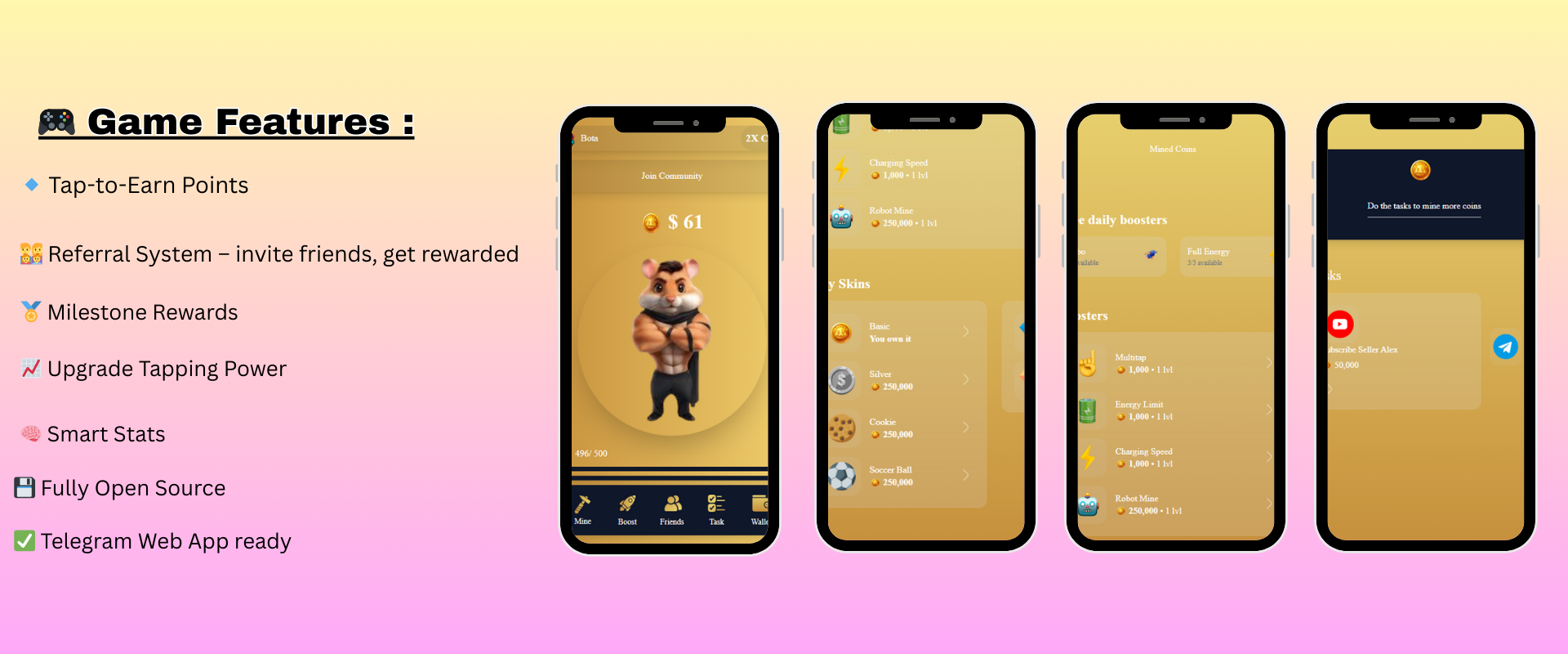 🐹 HamsterKombat Clone