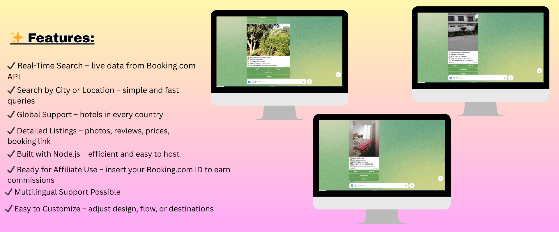 🏨 HotelBooking Telegram Bot 🌐