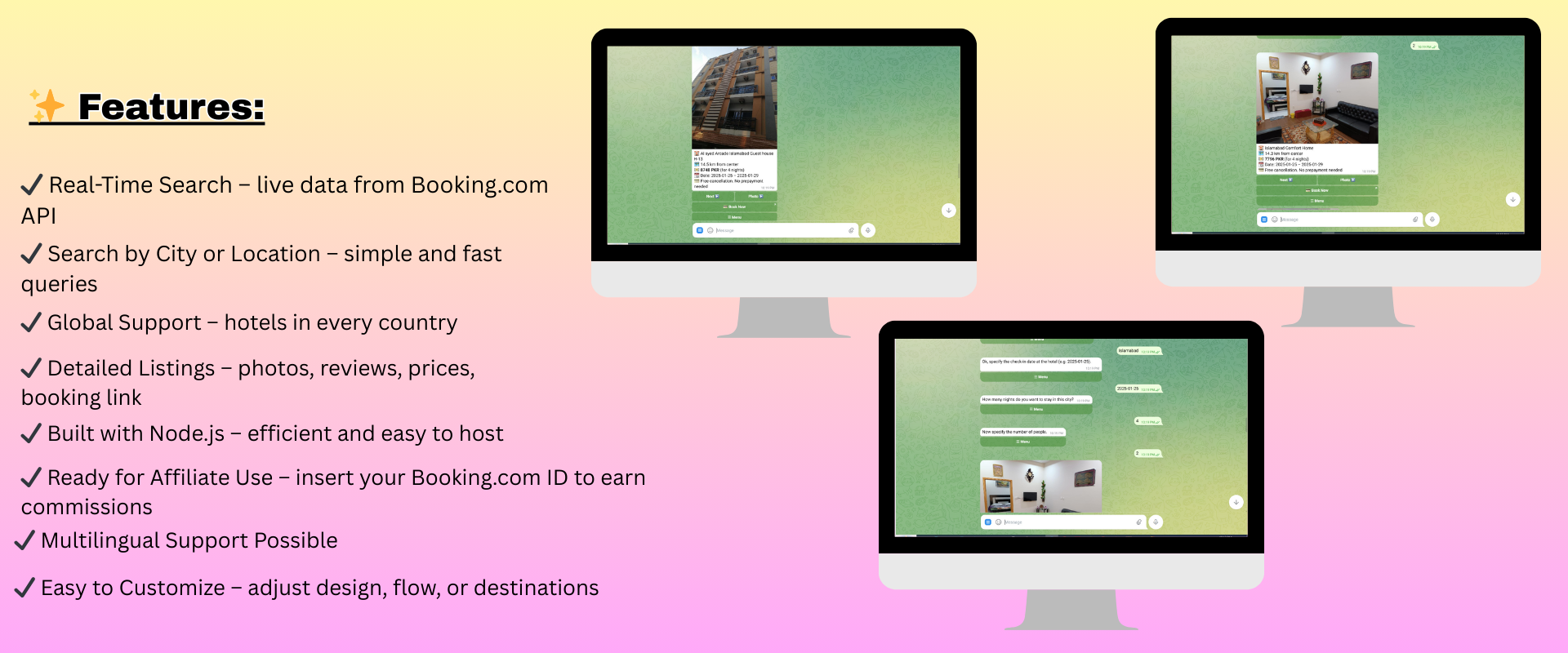 🏨 HotelBooking Telegram Bot 🌐