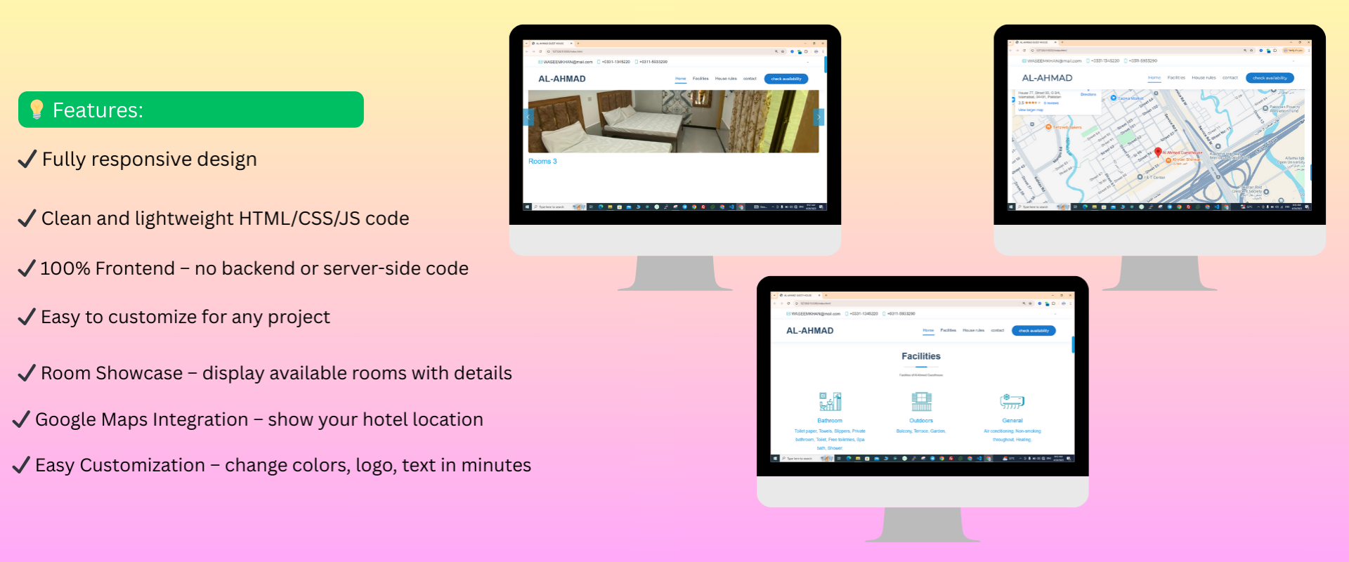 🏨 HotelBooking Website Template