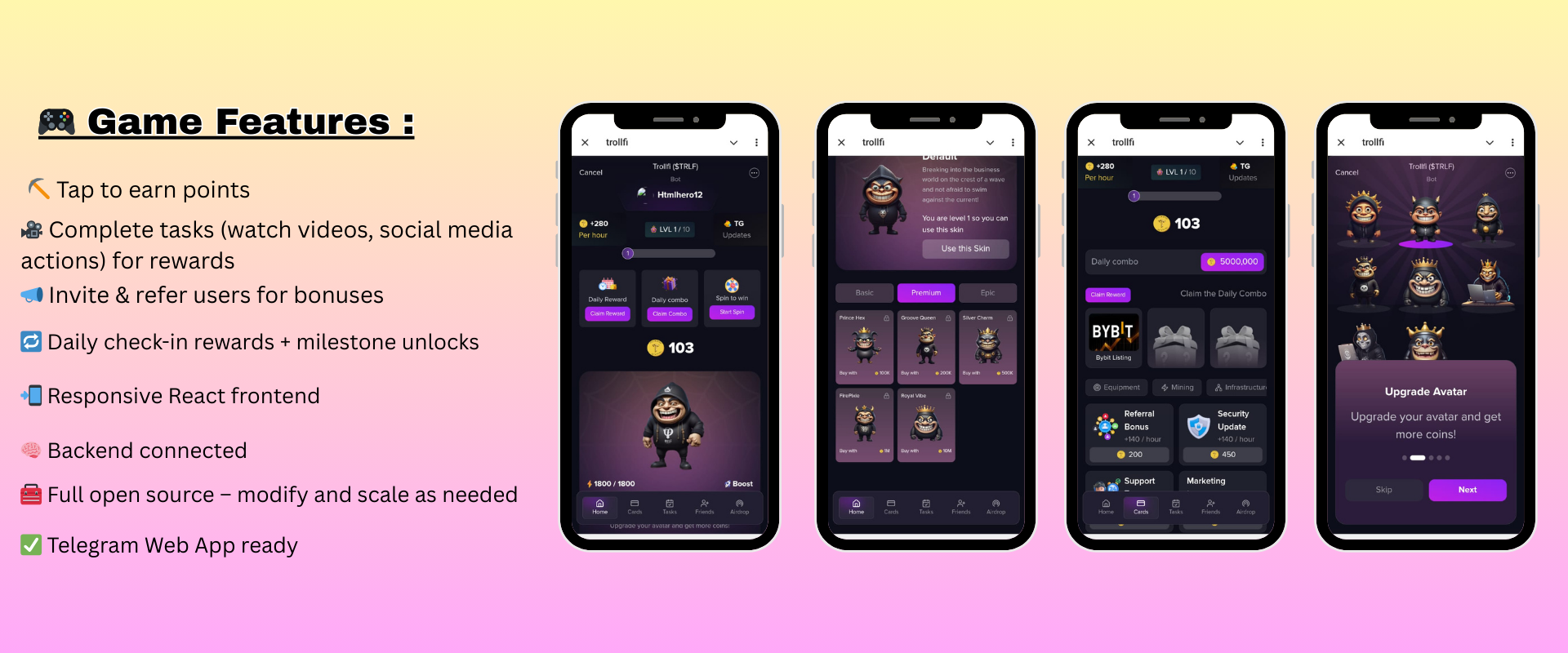 🐸 Trollfi Mini App