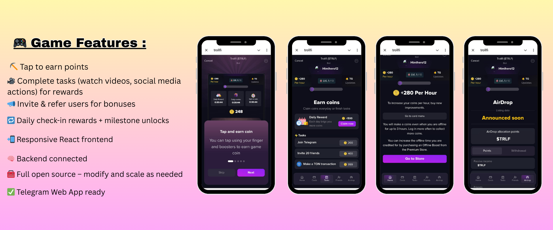 🐸 Trollfi Mini App