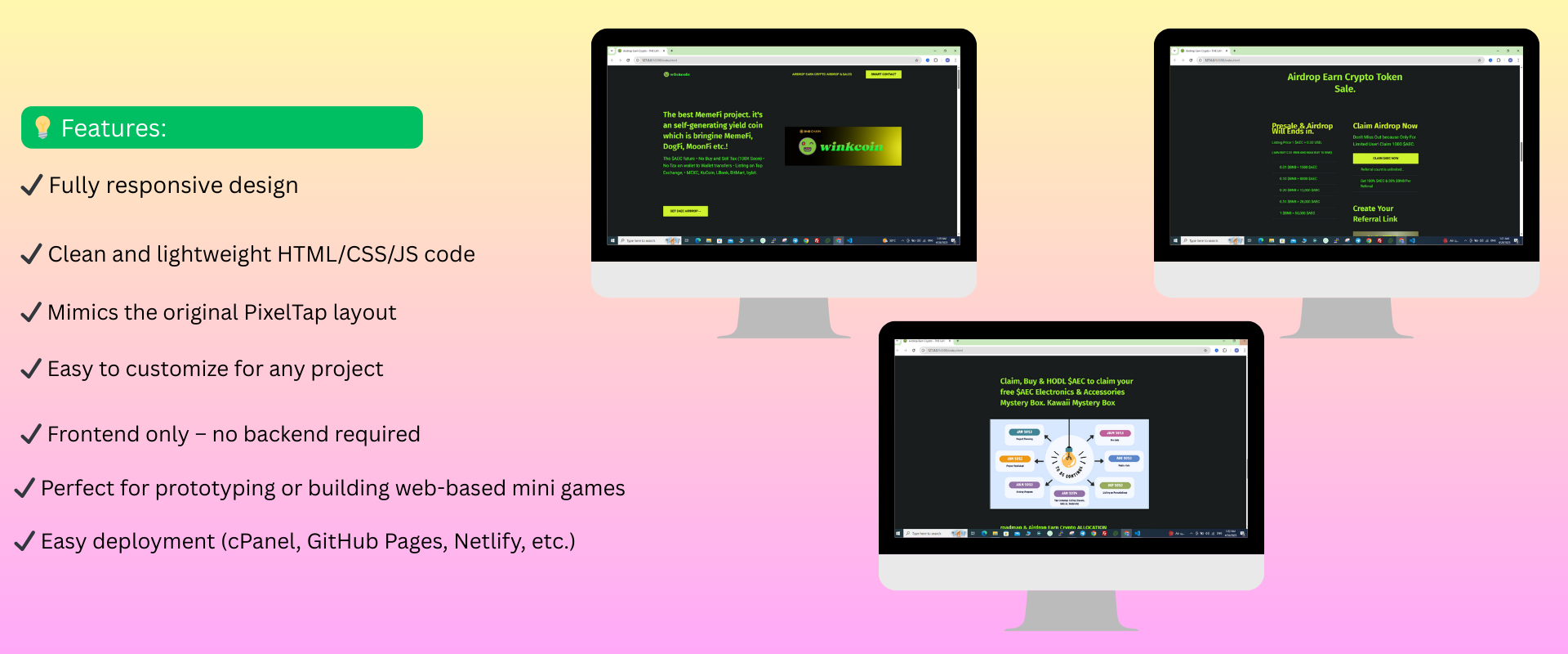 🪂 Airdrop Website Template